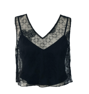 Geometric Lace Top