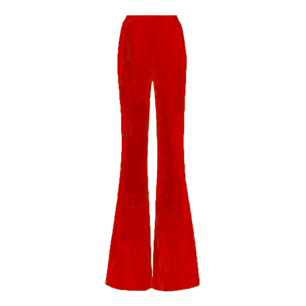 SemSem Camille High Waisted Pants - Red.