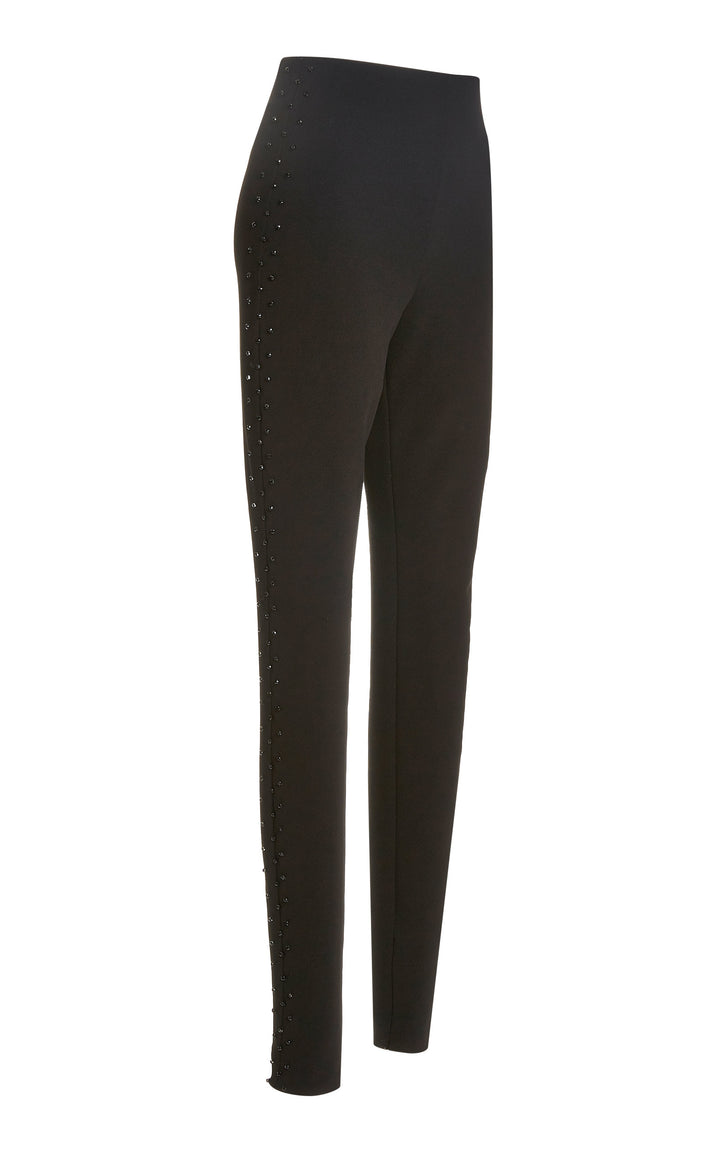 SemSem Crystal Embellished Stretchy Black Pant.