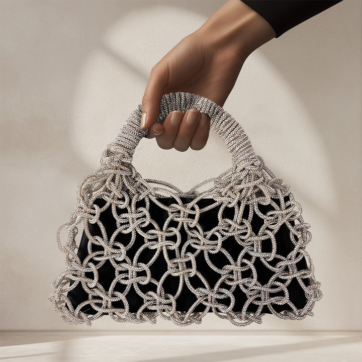 SemSem Crystal Macramé Evening Bag.