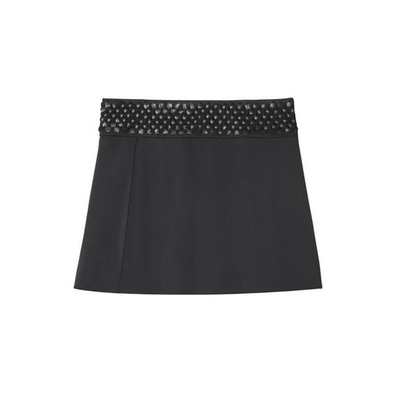 SemSem Farah Embroidered Skirt - Black.