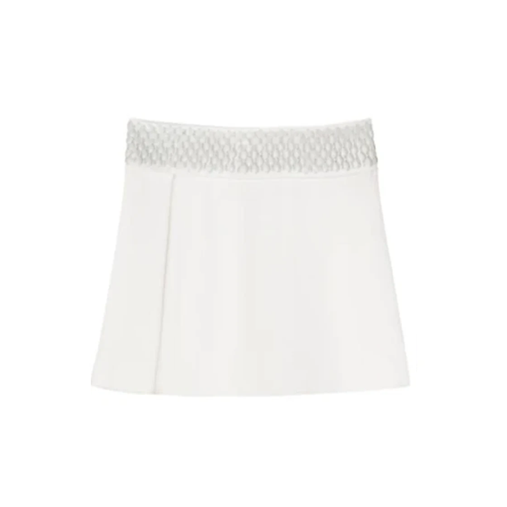 SemSem Farah Embroidered Skirt - Cream.