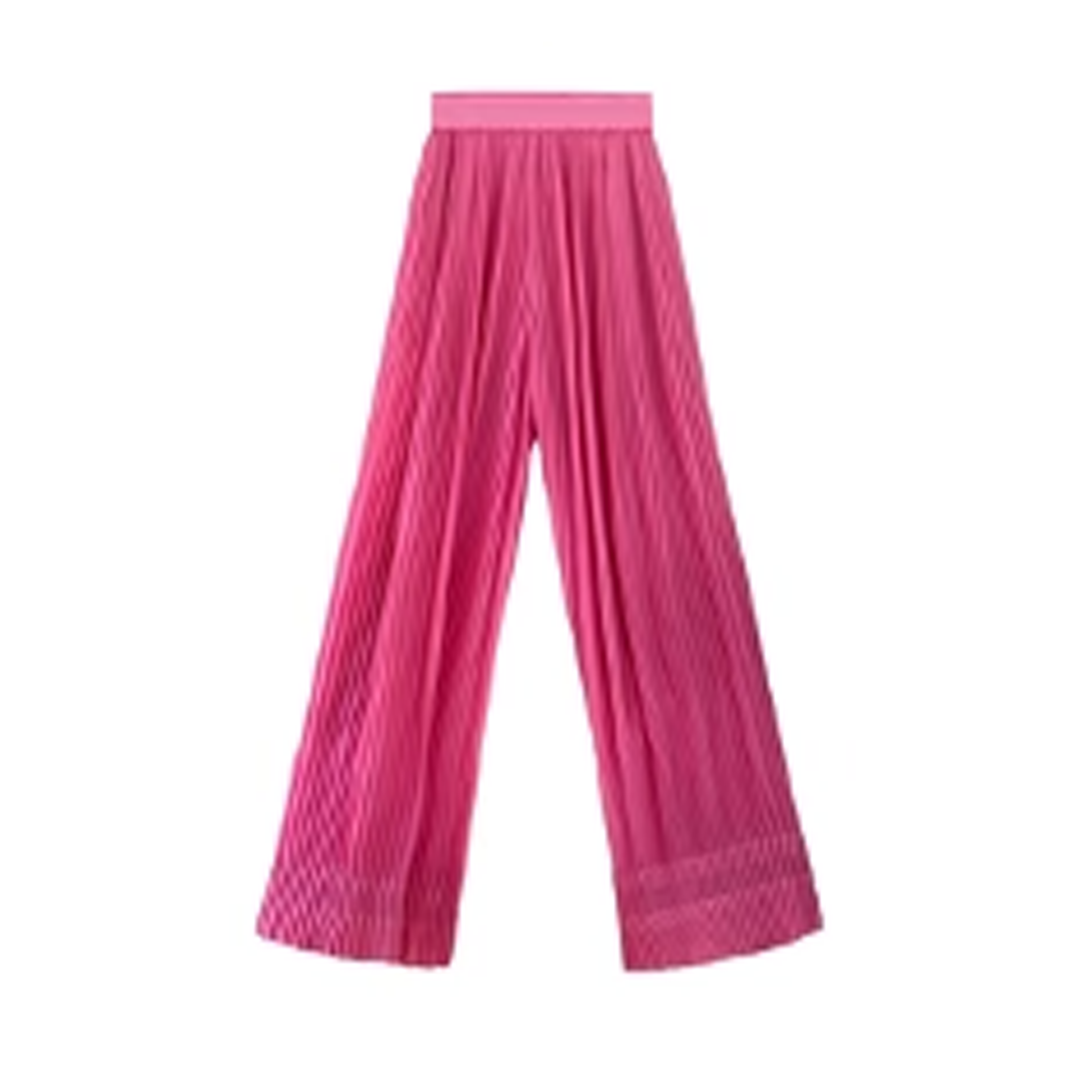 SemSem Maryam Pleated Pant - Hot Pink.