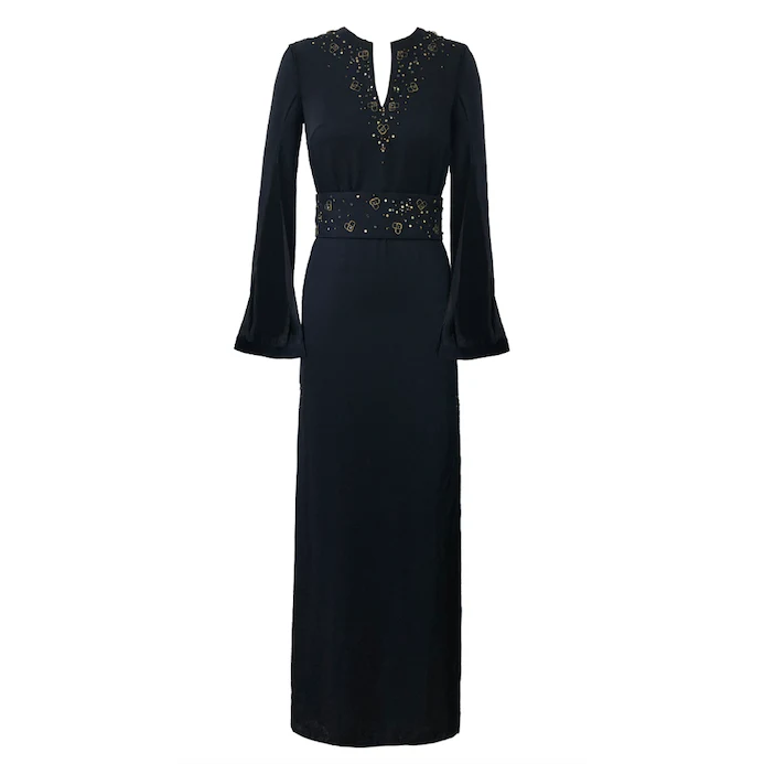 Embellished Kaftan with Belt