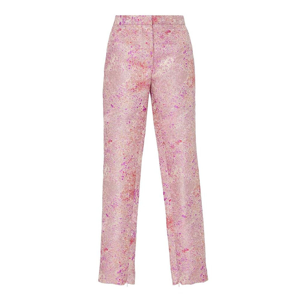 Flower Brocade Straight Pant,cigarette Trousers, Formal Bottom