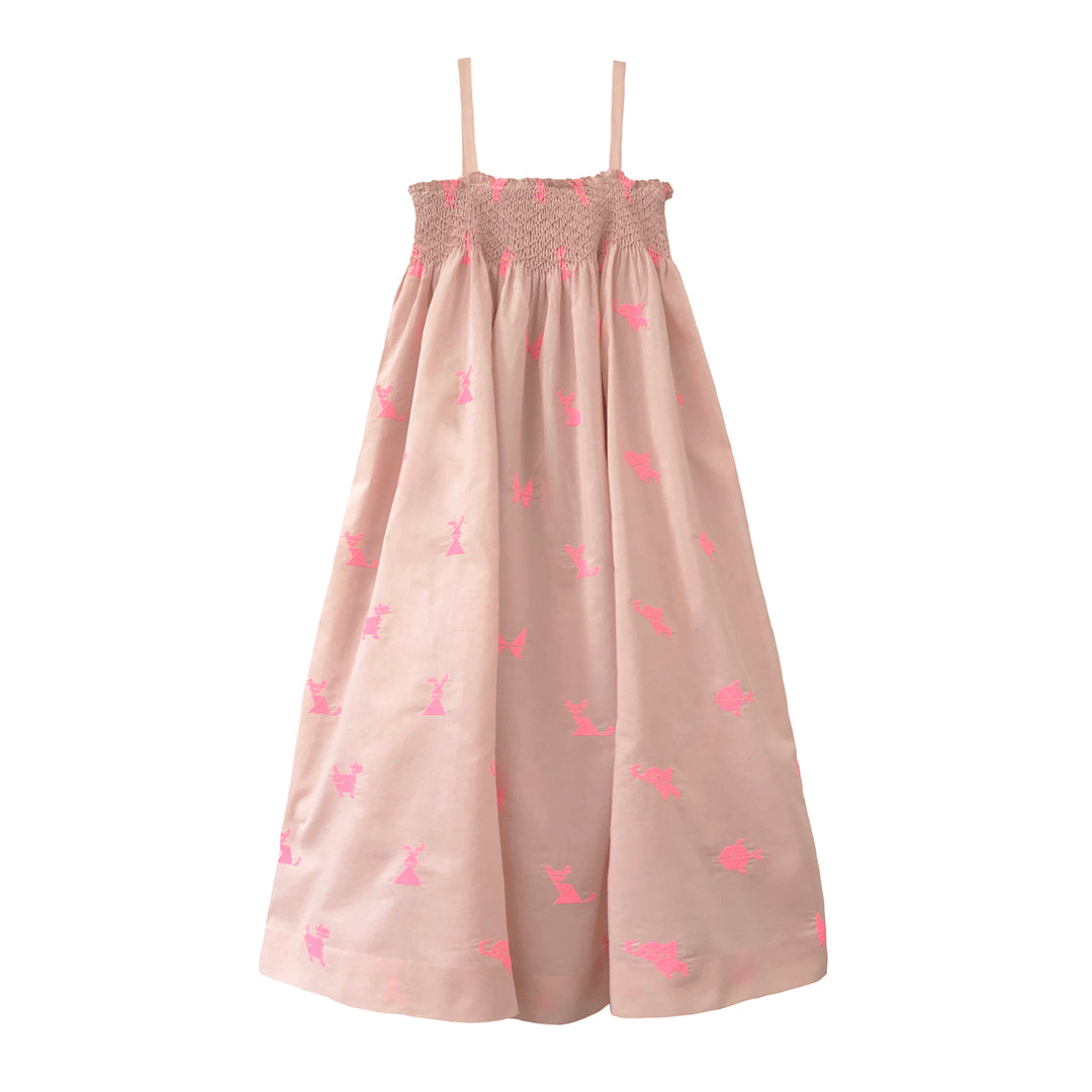 Girls Meera Dress- Pale Blush