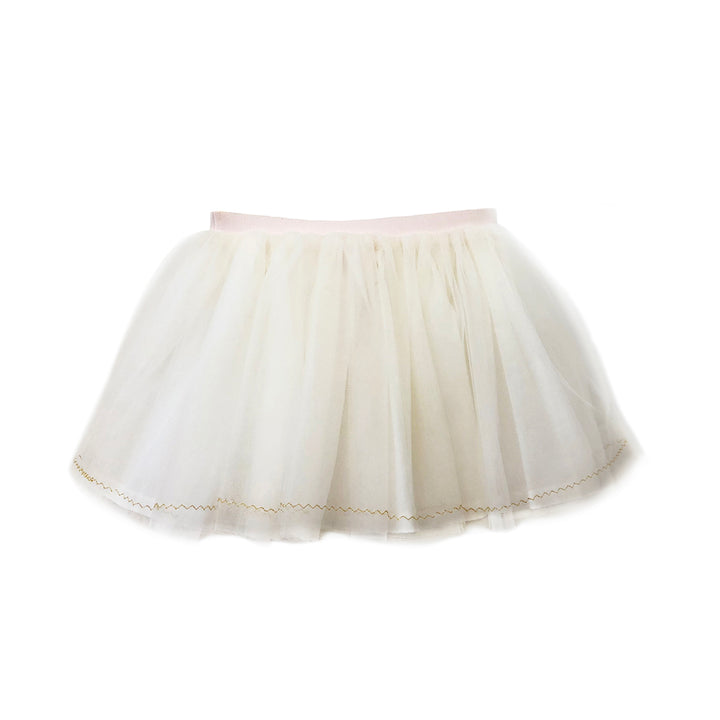 Girls Aliyah Embroidered Tutu - Egret