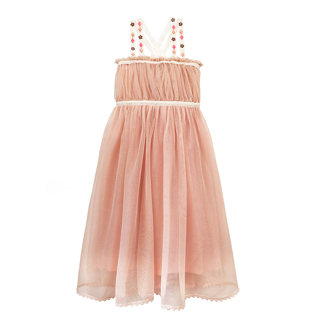 Girls Sireen Dress- Blush