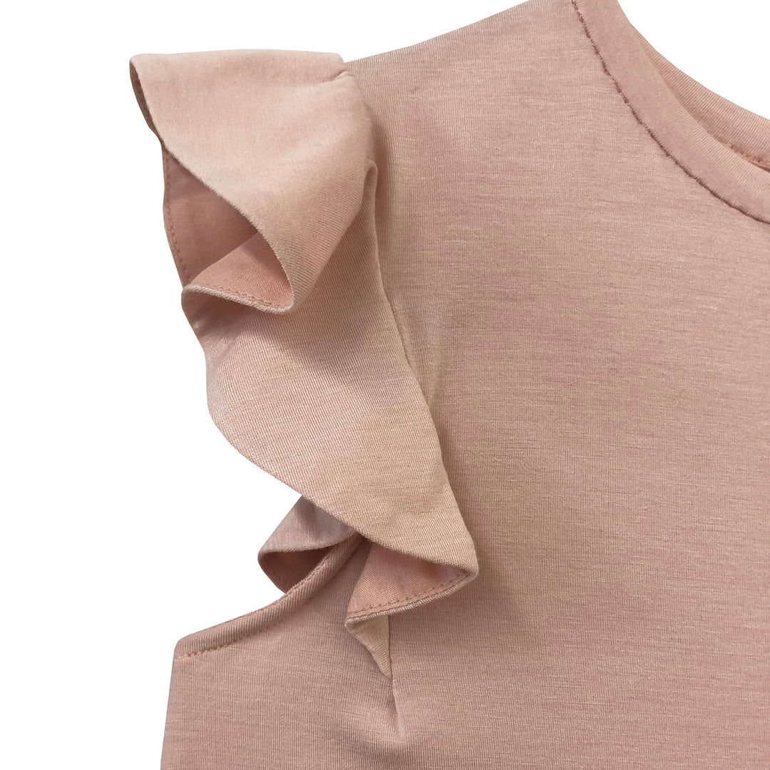 Girls Dalia Jersey Top - Pale Blush