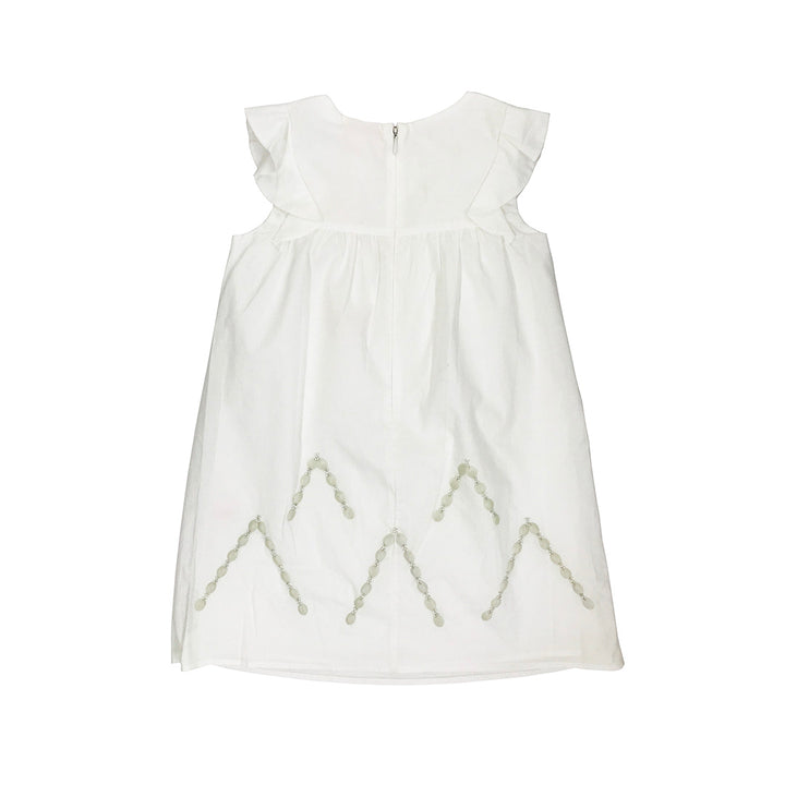 Girls Farah Embroidered Dress - White