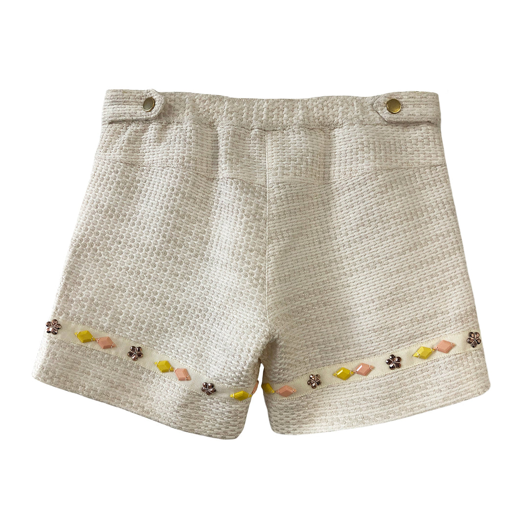 Girls Huma Shorts - Cream