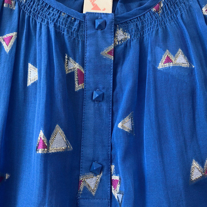 Girls Jamila Long Kaftan - Palace Blue