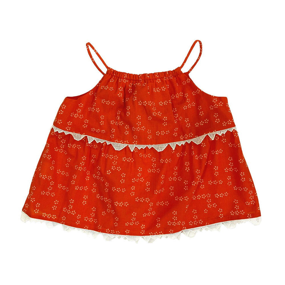 Girls Lara Top - Orange