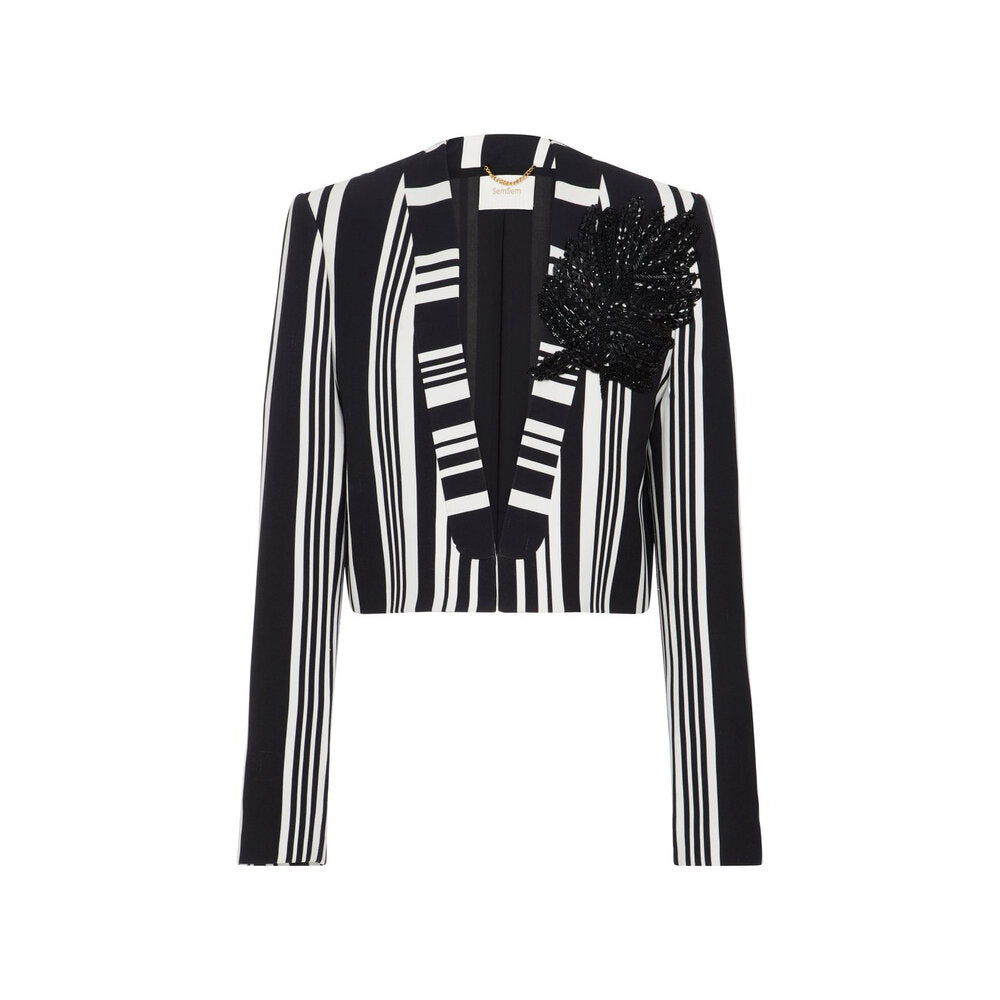 Striped Tuxedo Suit Jacket