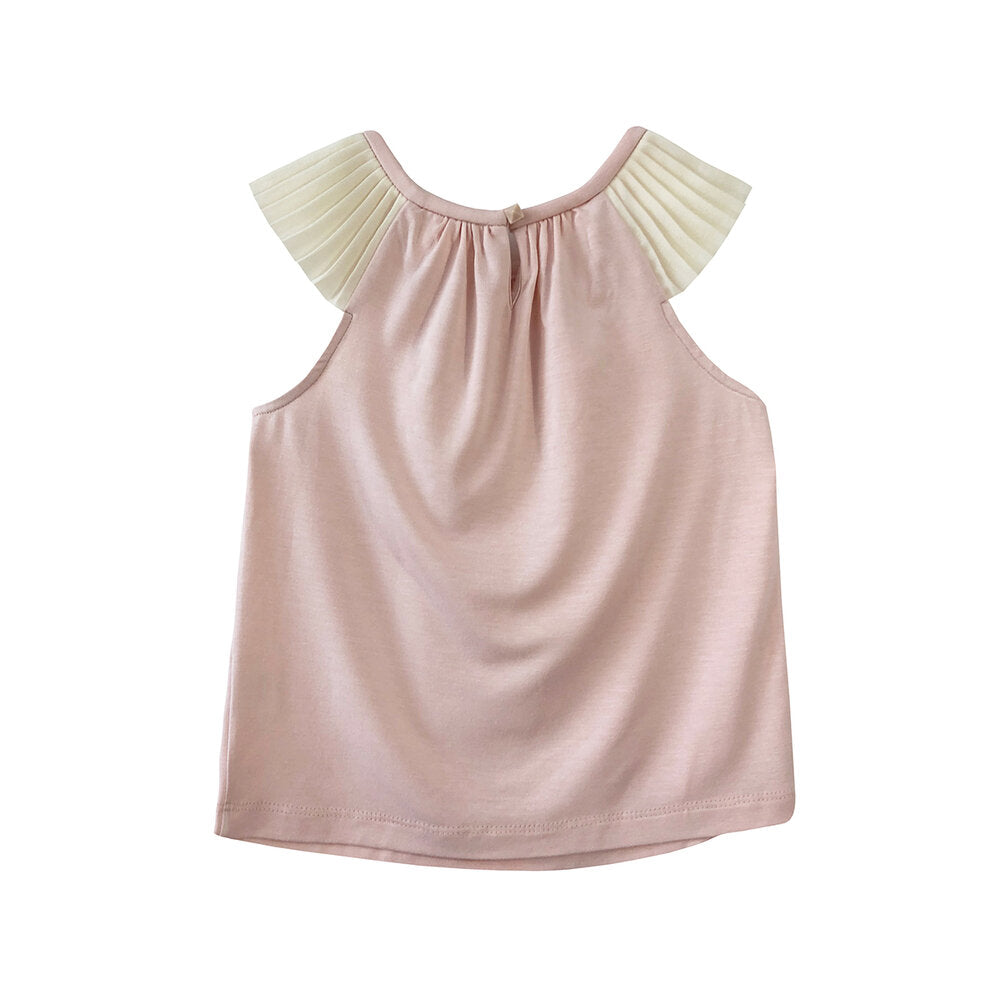 Girls Maryam Jersey Top - Pale Blush