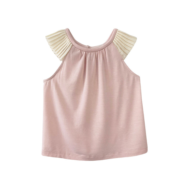 Girls Maryam Jersey Top - Pale Blush