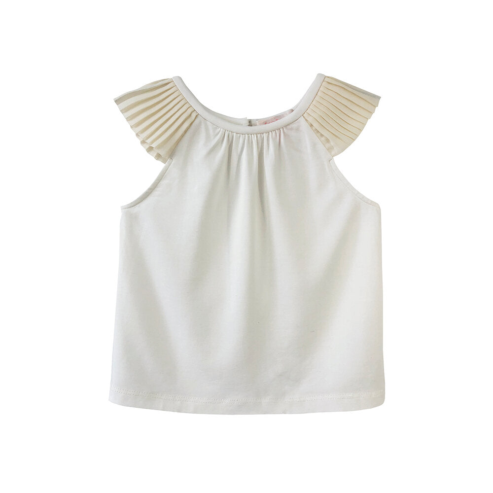 Girls Maryam Jersey Top - Egret