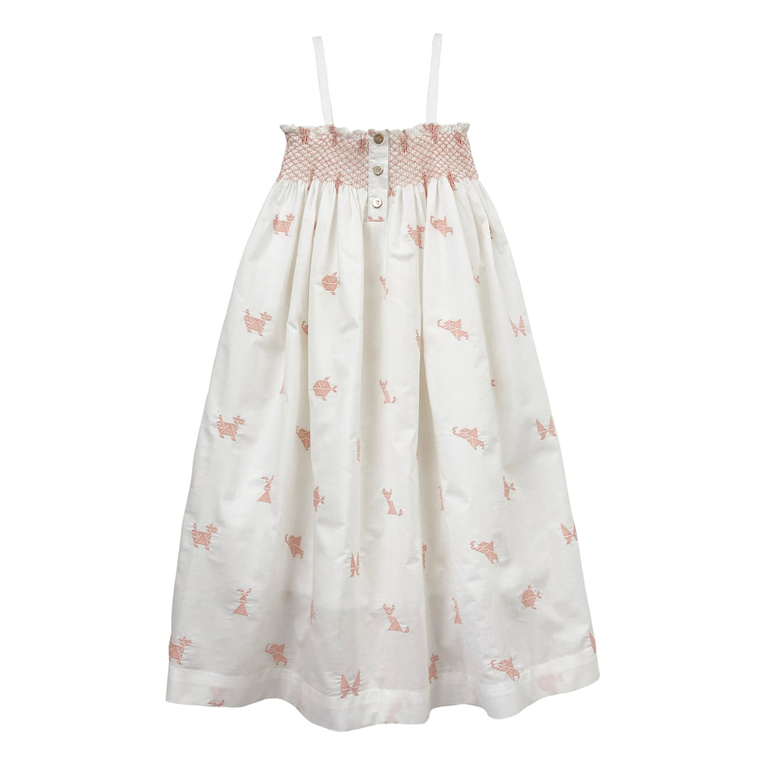 Girls Meera Dress - White