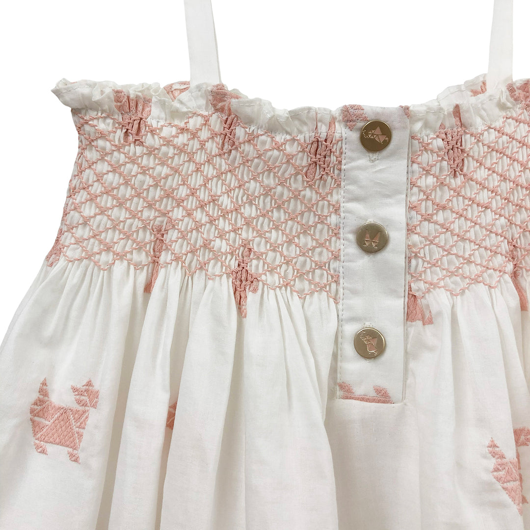 Girls Meera Dress - White