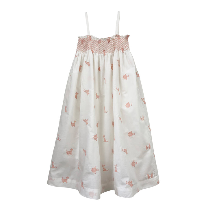 Girls Meera Dress - White