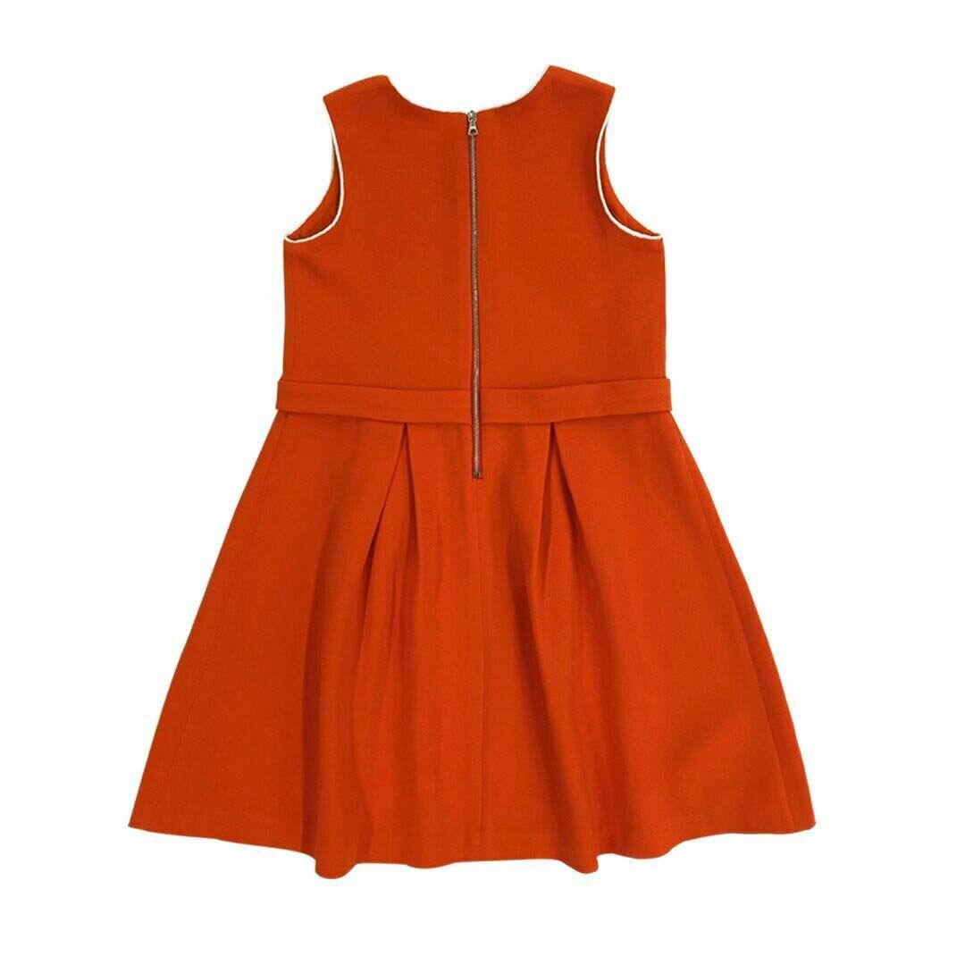 Girls Salma Snap Dress - Orange