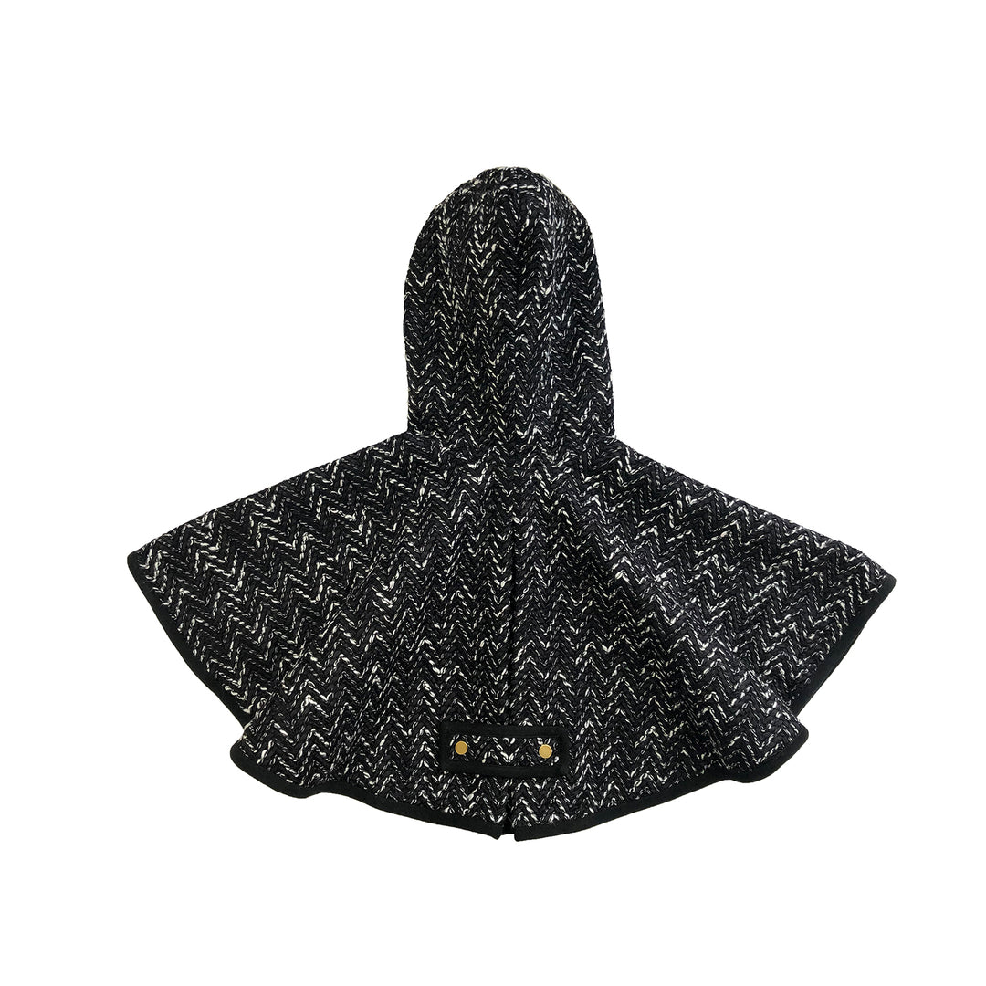 Girls Sameera Cape Jacket - Black