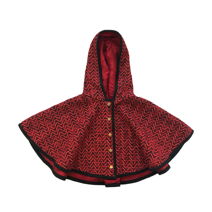 Girls Sameera Cape Jacket - Red