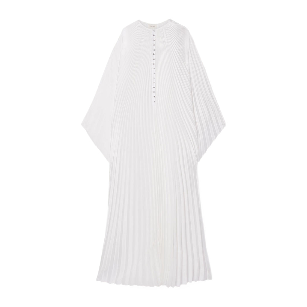 Buy SEMSEM Belted Crystal-embellished Silk-satin Gown - White At 70% Off
