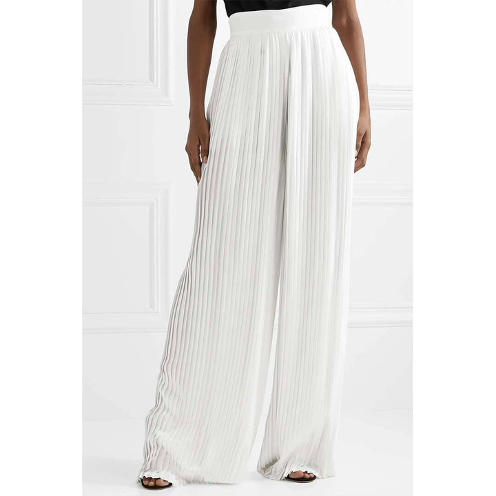 Pleated Wide Leg Pant