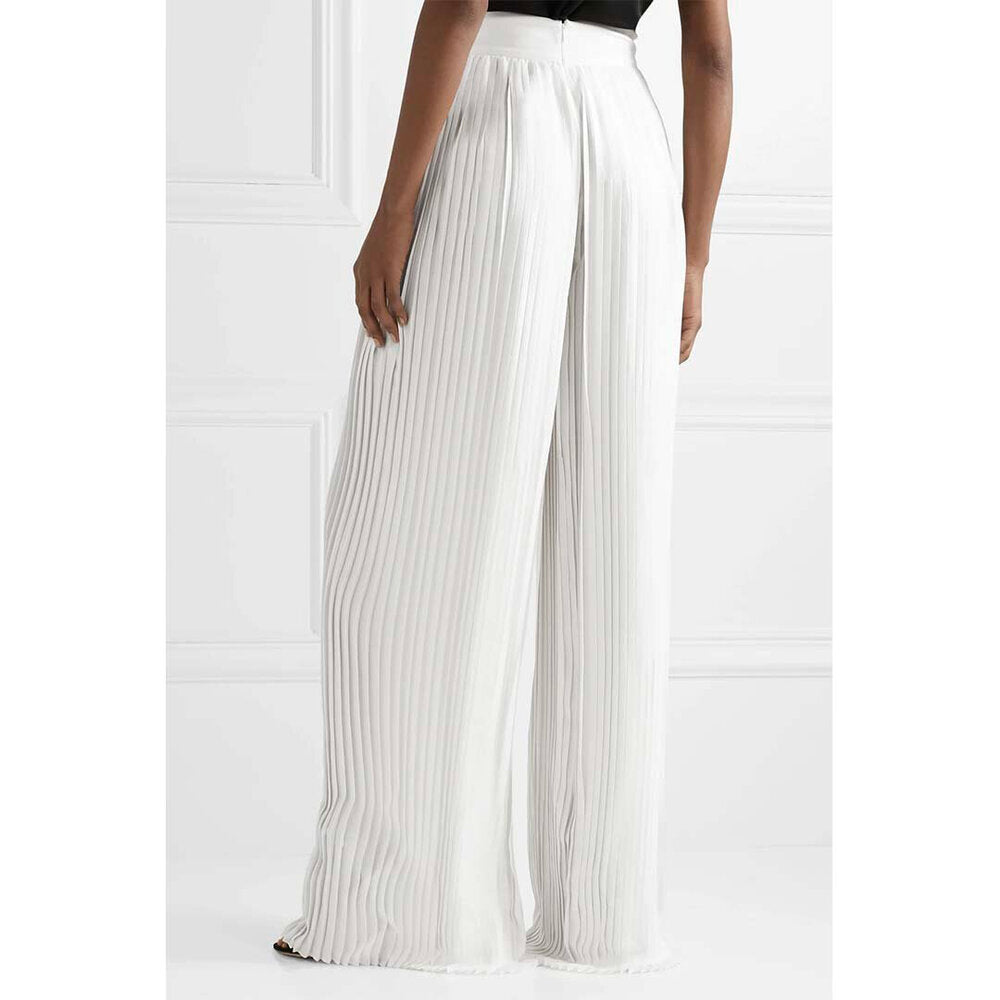 Pleated Wide Leg Pant